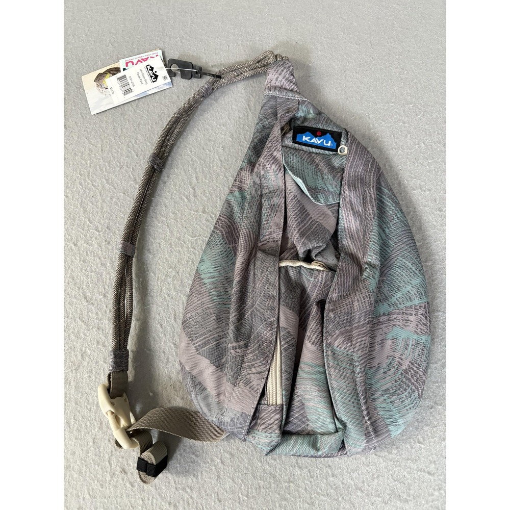 KAVU Mini Rope Sling Bag Pastel Paint Crossbody Travel Backpack NWT Outdoor